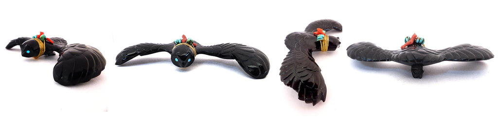 Black Marble Bird, Horned Owl by Chris Sandoval