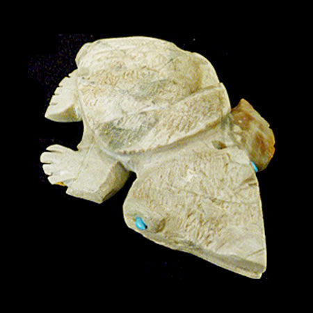 Picasso Marble Sea Turtle by Dana Malani - Zuni Fetish – Sunshine Studio