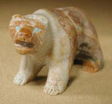 Picasso Marble Bear by Herbert Him  - Zuni Fetish