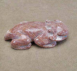 Marble Horned Toad by Brian Yatsattie  - Zuni Fetish