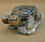 Picasso Marble Turtles by Derrick Kaamasee  - Zuni Fetish