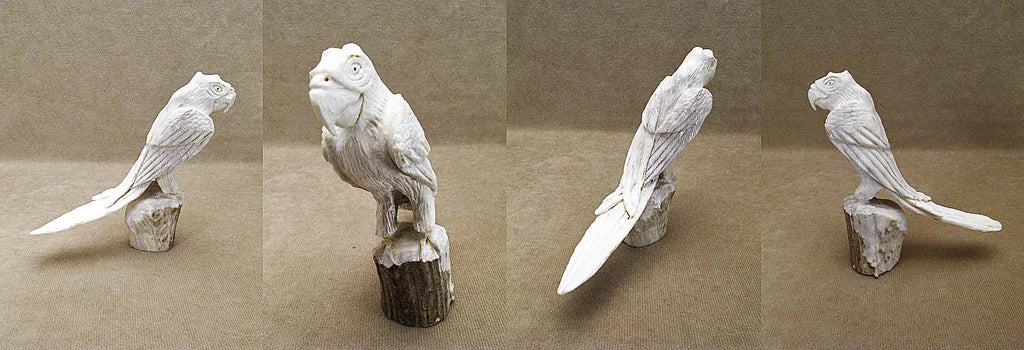 Antler Bird, Eagle by Lewis Malie  - Zuni Fetish - Zuni Fetish Sunshine Studio