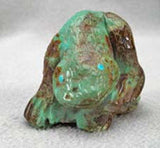 Turquoise Frog by Derrick Kaamasee - Zuni Fetish