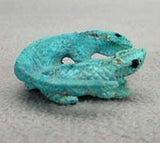 Turquoise Lizards by Jerrold Lahaleon - Zuni Fetish