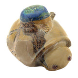 Zuni Rock (travertine) Turtle With Hatchling by Gayla Eriacho  - Zuni Fetish