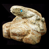 Picasso Marble Frog by Michael Coble  - Zuni Fetish