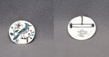 Multi-Stone Inlay Blue Jay Pendant by Rudell and Nancy Laconsello  - Zuni Fetish  Jewelry