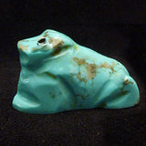 Turquoise Frog by Sarah Leekya, Deceased - Zuni Fetish