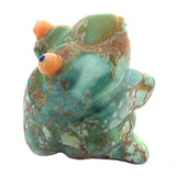 Cerrillos, NM Turquoise Frog by Troy Sice  - Zuni Fetish