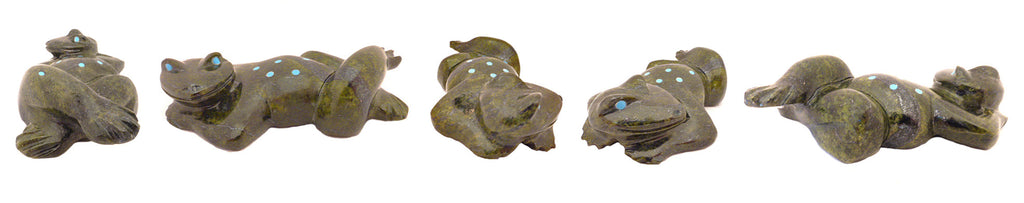 Serpentine Frog by Hiram Peynetsa - Zuni Fetish Sunshine Studio