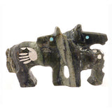 Ricolite (Serpentine) Horse, Double by Carol Martinez