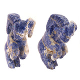 Sodalite Ram by Loren Tsalabutie