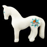 White Marble Horse by Andres Lementino