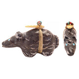 Zebra Stone Medicine Bear by Peter Gasper, Jr.