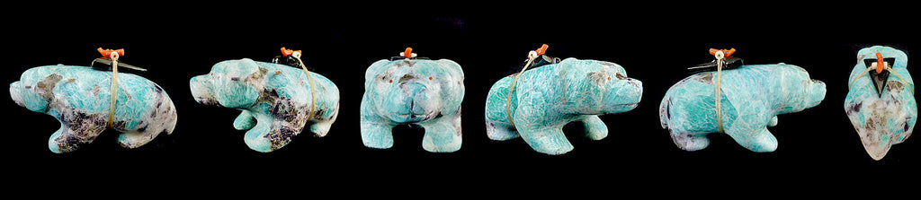 Amazonite Badger by Loren Tsalabutie