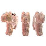 Pink Opal Wolf by Loren Tsalabutie