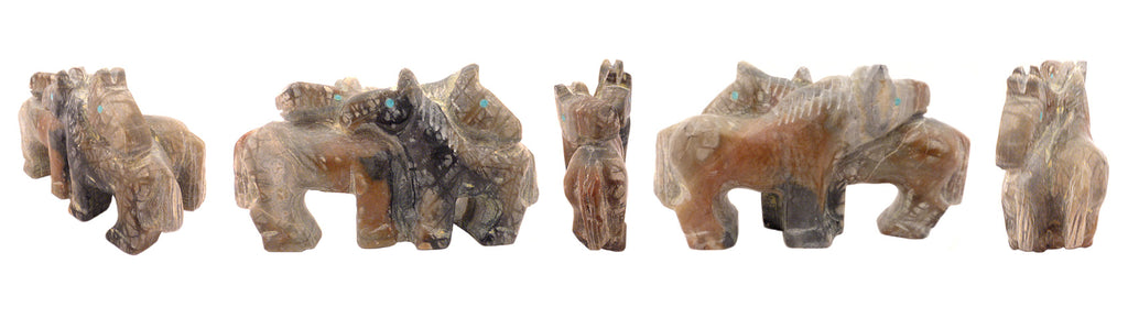 Picasso Marble Horse Family by Carol Martinez