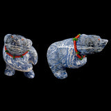 Sodalite Medicine Bear by Loren Tsalabutie