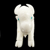 White Marble Buffalo by Jonas Hustito