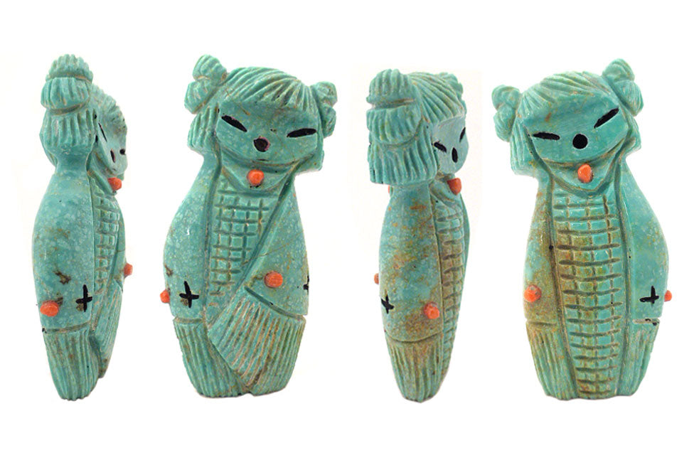 Turquoise Maiden by Kateri Sanchez - Zuni Fetish Sunshine Studio