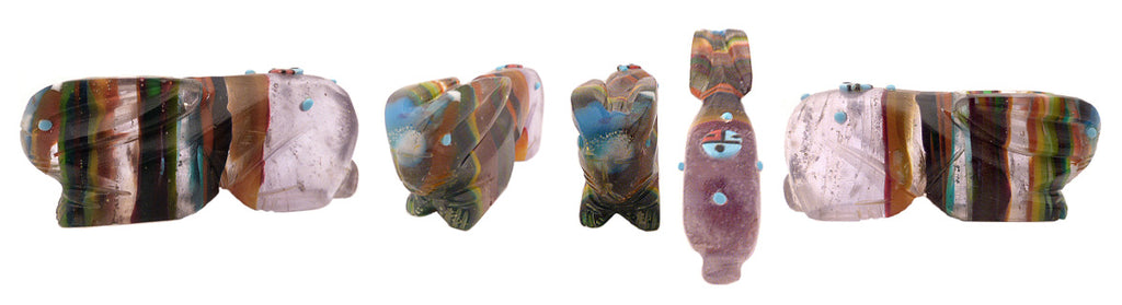 Bowlerite Rabbit by Danette Laate - Zuni Fetish Sunshine Studio