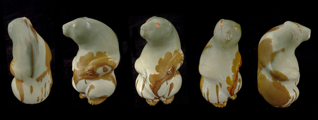 Owyhee,  Idaho Jasper Bear by Chris Sandoval - Zuni Fetish Sunshine Studio