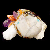 Silver Lace Onyx Frog by Chris Sandoval