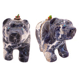 Sodalite Medicine Bear by Loren Tsalabutie