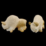 Zuni Rock (travertine) Buffalo by Vince Chavez