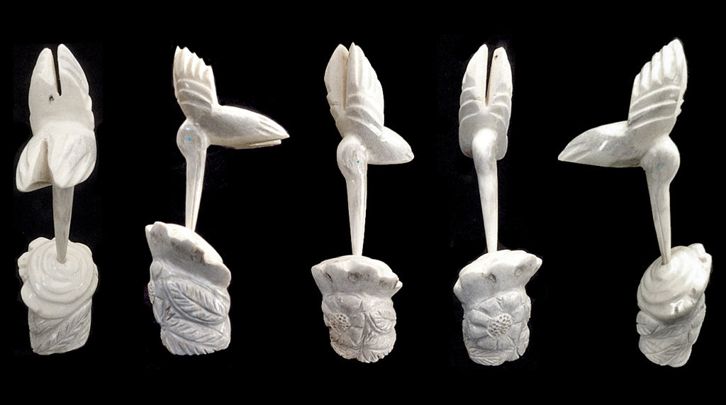 Antler Bird, Hummingbird by Robert Michael Weahkee - Zuni Fetish Sunshine Studio