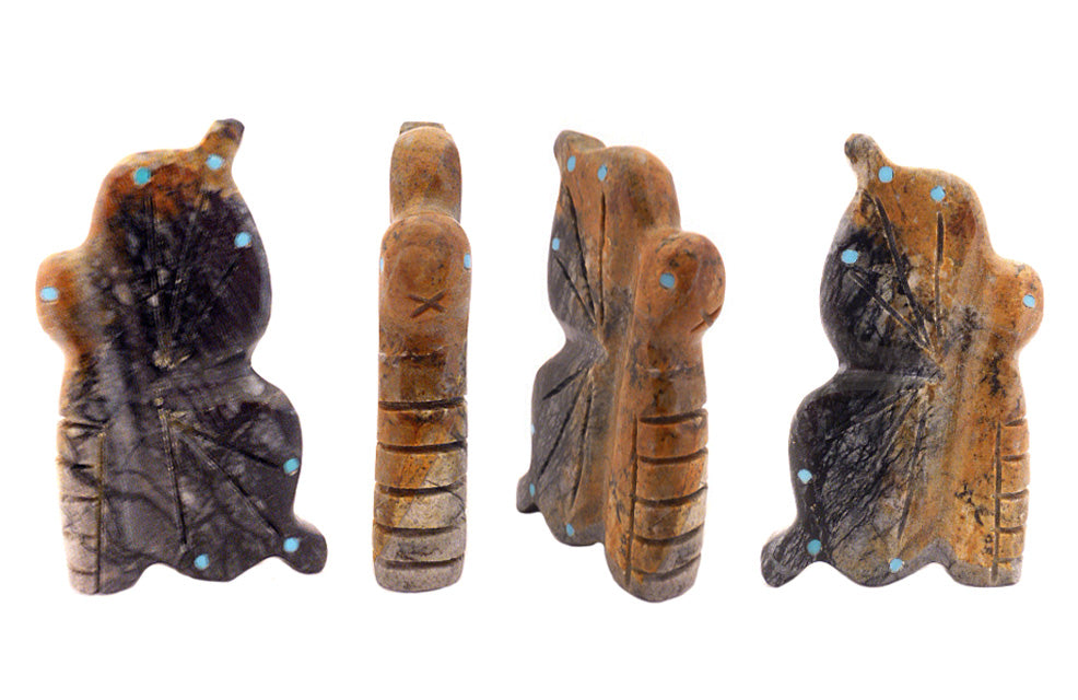 Picasso Marble Insect, Butterfly Maiden by David Chavez - Zuni Fetish Sunshine Studio