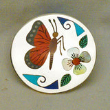Sterling Silver Insect, Butterfly Pendant by Rudell Laconsello, Deceased and Nancy Laconsello