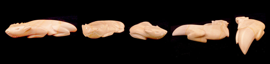 Dolomite Horned Toad by Melvin Sandoval - Zuni Fetish Sunshine Studio