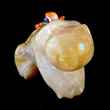 Indonesian Tube Agate Medicine Bear by Chris Sandoval