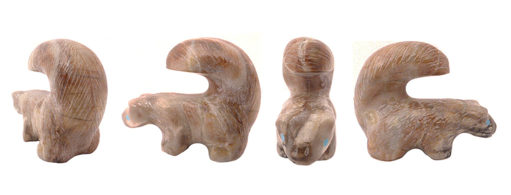Picasso Marble Skunk by Garrick Acque - Zuni Fetish Sunshine Studio
