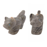 Labradorite Mountain Lion by Loren Tsalabutie