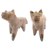 Zuni Rock (travertine) Horse by Enrike Leekya