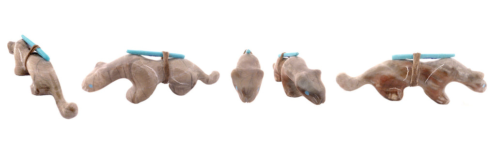 Picasso Marble Mountain Lion by Garrick Acque - Zuni Fetish Sunshine Studio