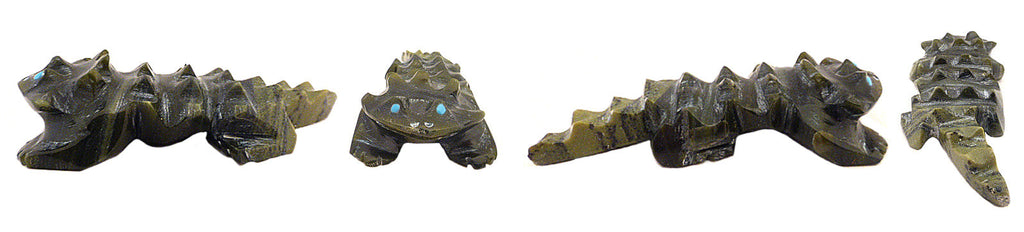 Serpentine Horned Toad by Fabian Tsethlikai - Zuni Fetish Sunshine Studio