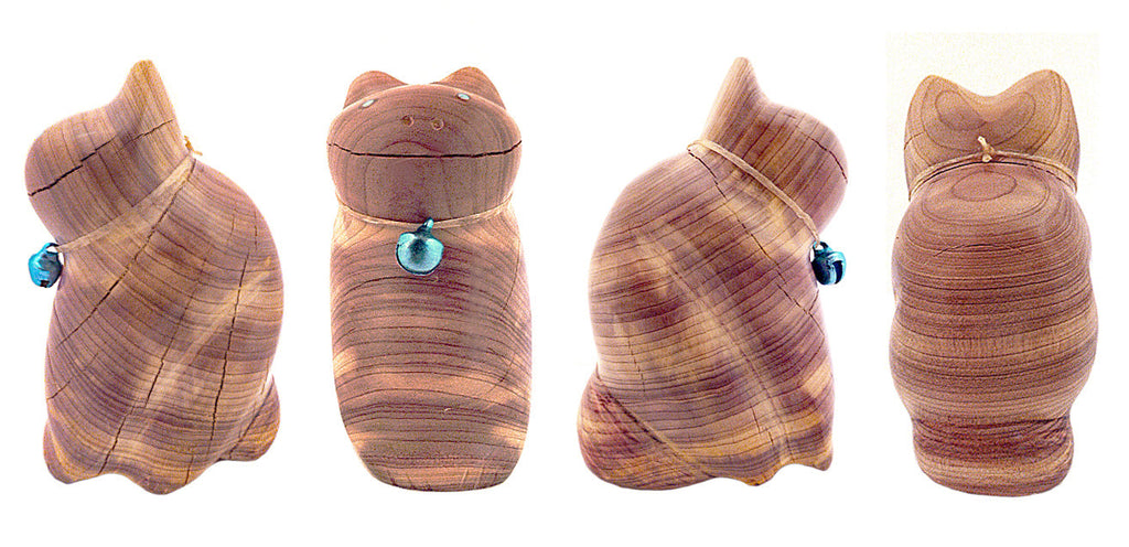 Cedar Cat by Leland Boone and Daphne Quam - Zuni Fetish Sunshine Studio