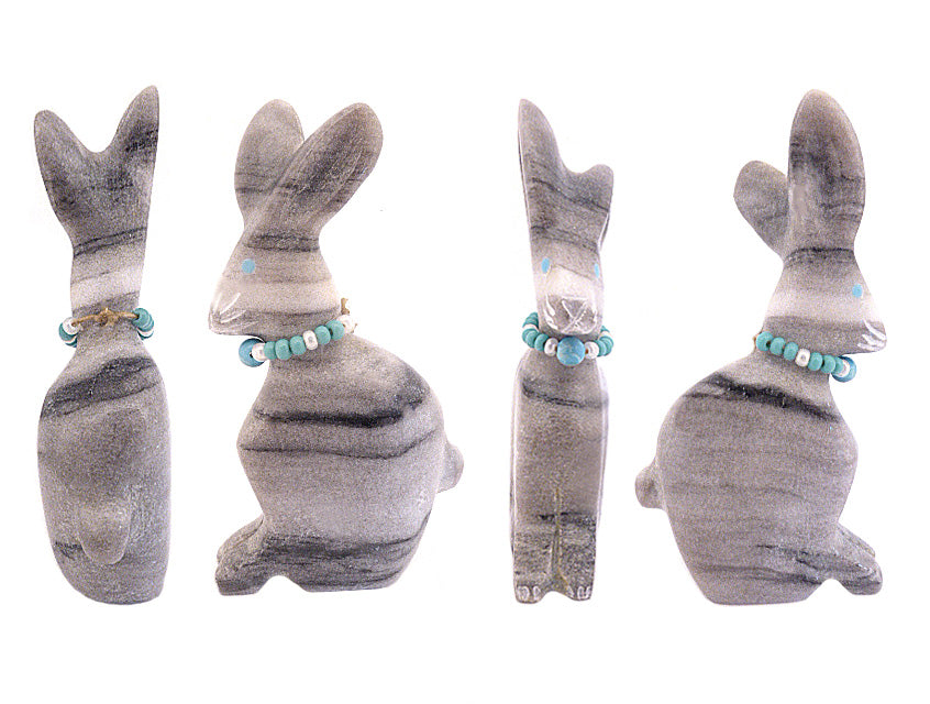 Marble Rabbit by Andres Lementino - Zuni Fetish Sunshine Studio