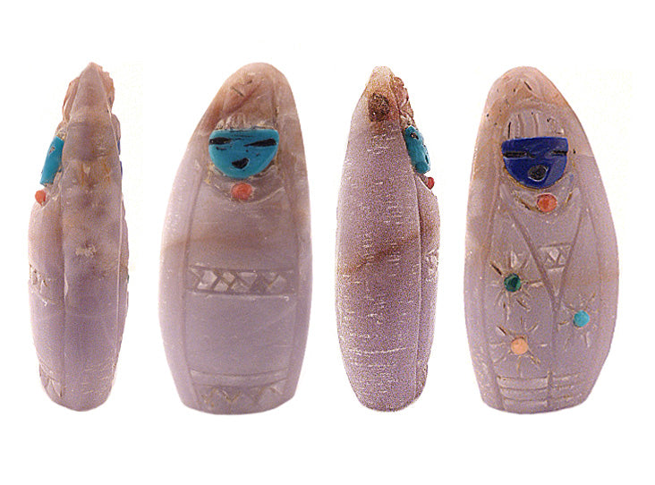 Fluorite Maiden, Double by Rhoda Quam, Deceased - Zuni Fetish Sunshine Studio