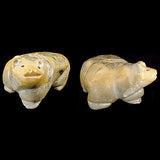 Zuni Rock (travertine) Bear by Joshua Leekya