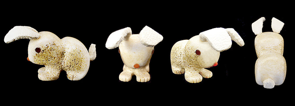 Antler Rabbit by Raymond Tsalate - Zuni Fetish Sunshine Studio