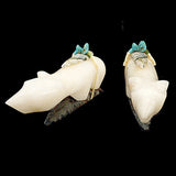 Ivory Rock (Calcite) Wolf by Melvin Sandoval