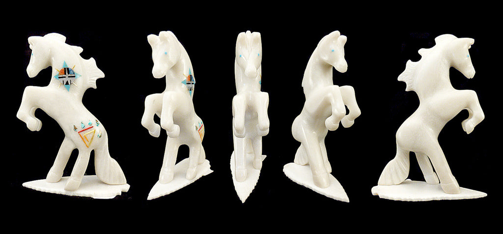 Marble Horse by Andres Lementino - Zuni Fetish Sunshine Studio