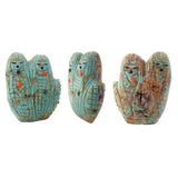 Turquoise Maiden Figure by Sandra Quandelacy