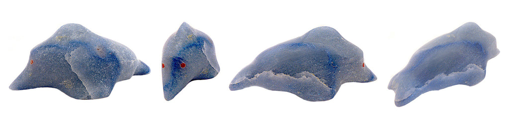 Aqua Stone Fish, Dolphin by Leland Boone and Daphne Quam