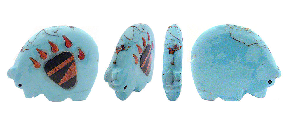 Turquoise Medicine Bear by Andres Lementino