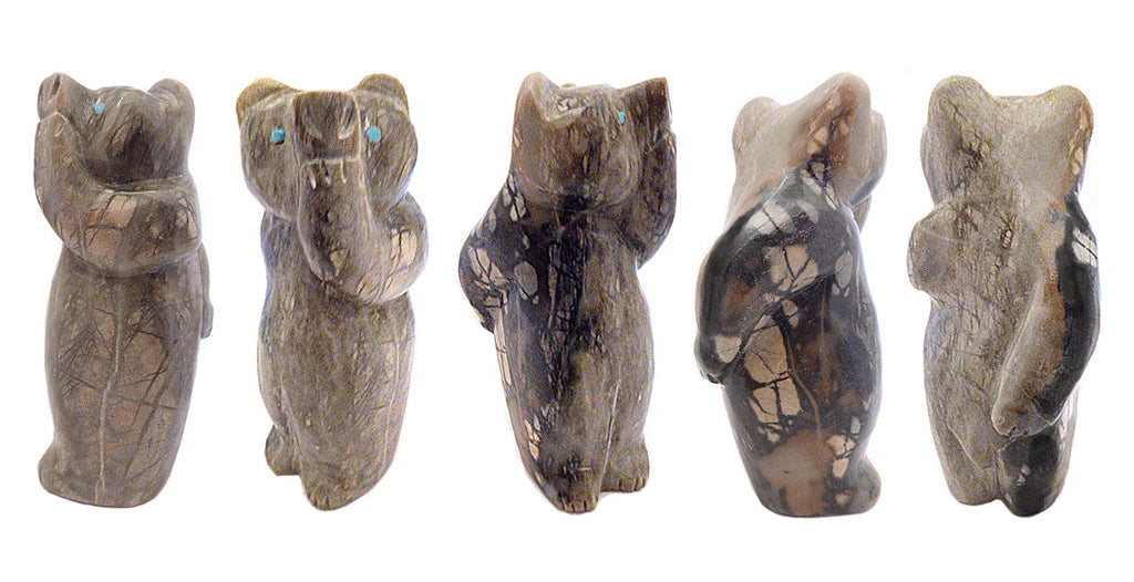 Picasso Marble Bear by Yancy Robert Halusewa,Deceased